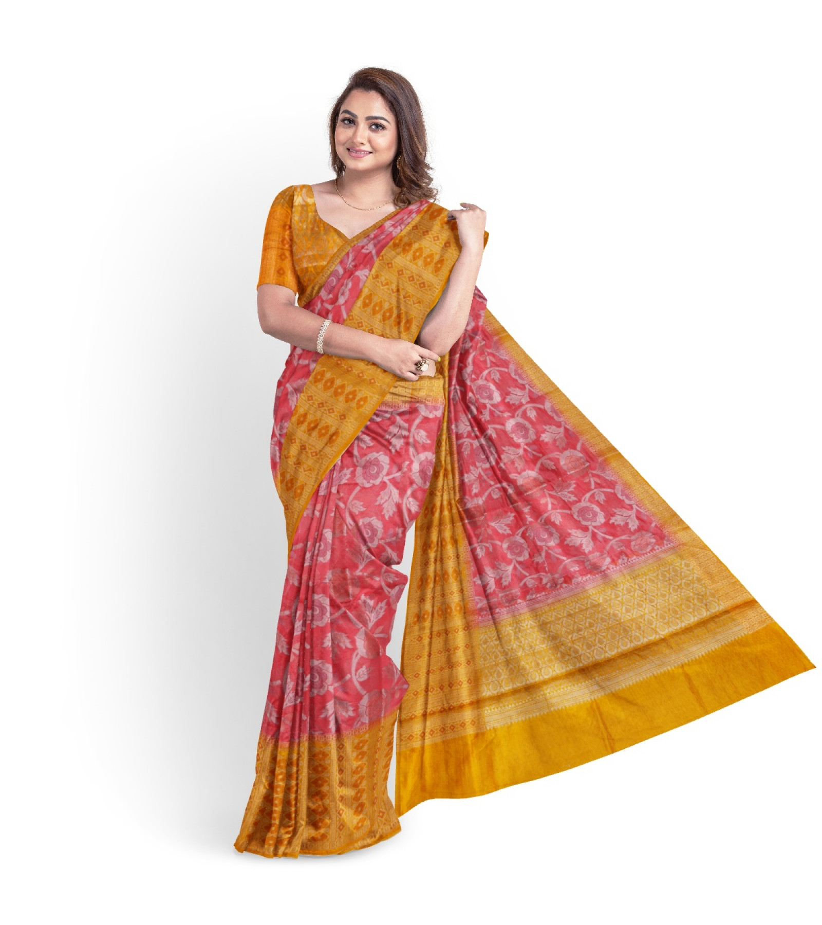 Exclusive Fresh Pink Kanjipuram Silk Saree by Abaranji 